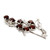 7 Carats Garnet and Sterling Silver Brooch Pin from India 'Spectacular'