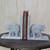 Hand Crafted Soapstone Elephant Bookend Pair 'Elephant Knowledge'