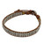 Hand Made Leather Wristband Bracelet with Hill Tribe Silver 'Ethnic Chic'