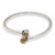 Citrine and Sterling Silver Bangle Bracelet from Bali 'Shooting Stars'