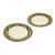 Side Plates Hand Crafted in Majolica Ceramic Pottery Pair 'Acapulco'