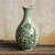 Handmade Small Green Celadon Ceramic Bud Vase 'Bodhi Tree'