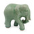 Celadon Ceramic Elephant Figurine by Thai Artisans 'Purposeful Elephant'