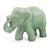 Celadon Ceramic Happy Elephant Figurine by Thai Artisans 'Smiling Elephant'