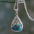 Sterling Silver and Composite Turquoise Pendant Necklace 'Divine Sky'