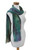 Handwoven Teal Rayon Chenille Scarf from Guatemala 'Enchanted Forest'