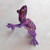 Purple Hand Crafted Alebrije Style Frog Figurine Sculpture 'Purple Dancing Frog'