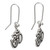 Inspirational Dangle Earrings Taxco Sterling Silver Jewelry 'Om Whisper'