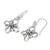 Hand Crafted Thai Sterling Silver Dangle Hook Earrings 'Endless Ribbon'