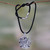 Handmade Pearl and Silver Necklace Four Other Faceted Gems 'Silver Gourami'