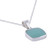 Handcrafted Andean Sterling Silver Necklace with Opal 'Window'