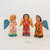 Fair Trade Angel Figurines Hand Crafted Sculptures Set 3 'Angelic Guardians of Peace'