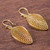 Handcrafted Filigree Gold Vermeil Earrings 'Emerging'