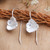 Sterling Silver Drop Earrings from Bali 'Petite Camellia'