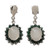 Indian Emerald and Moonstone Dangle Earrings 'Love and Devotion'