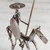 Recycled Metal and Auto Part Don Quixote Sculpture 'Eco Friendly Quixote'