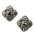 Modern Style 925 Sterling Silver Earrings with Marcasite 'Starlight Pinwheels'