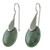 Fair Trade Silver 925 and Green Jade Handcrafted Earrings 'Cool Maya Jungle'