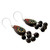 Fair Trade Ceramic Earrings on Sterling Silver Hooks 'Bollywood Dream'