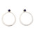 Drop Earrings in Sterling Silver with Lapis Lazuli Stones 'Singularity'