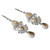 Sterling Silver Dangle Earrings with Pear Shaped Citrines 'Enchanted Princess'