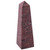 Peruvian Rhodochrosite Gemstone Obelisk Sculpture 'Lucky in Love'