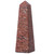 Peruvian Rhodochrosite Gemstone Obelisk Sculpture 'Lucky in Love'