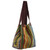 100 Cotton Hand Crafted Colorful Striped Tote Handbag 'Earth and Sky'