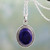 Lapis Lazuli Pendant on Artisan Crafted 925 Silver Necklace 'True Clarity'