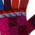 Artisan Crafted 100 Alpaca Multi-Colored Gloves from Peru 'Andean Tradition in Magenta'