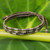 950 Silver Accent Wristband Braided Bracelet from Thailand 'Forest Thicket in Taupe'