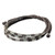 950 Silver Accent Wristband Braided Bracelet from Thailand 'Forest Thicket in Taupe'