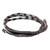 950 Silver Accent Wristband Braided Bracelet from Thailand 'Forest Thicket in Taupe'