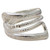 High Polish Textured Sterling Silver Wrap Ring Thailand 'Snake Path'