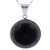 Sterling Silver Pendant Necklace with Andean Obsidian 'Moon Over Lima'