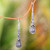 Fair Trade Handcrafted Dangle Earrings in Sterling Silver 'Silent Scepter'