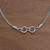 Sterling Silver Station Necklace Hand Crafted in Indonesia 'Bamboo Link'