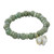 Jade Beaded Bracelet Handmade in Thailand with Elephant 'Jade Elephant'