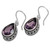 925 Silver Earrings with Amethyst Total 8 Carats from Bali 'Sparkling Dew'