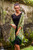 Green Batik Handstamped 100 Silk Shawl 'Star Truntum'