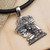 Mayan Glyph Sterling Silver Necklace with a Rubber Cord 'The Carrier of Time'