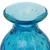 Artisan Crafted Murano Inspired Blown Art Glass Vase in Blue 'Ocean Inspiration'