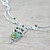 Hand Made Peridot Turquoise Pendant Necklace from India 'Radiant Princess in Green'