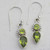 Peridot and Sterling Silver Dangle Earrings from India 'Forest Sparkle'