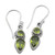 Peridot and Sterling Silver Dangle Earrings from India 'Forest Sparkle'