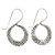 Women's Silver Floral Drop Earrings from Thailand 'Floral Swan'