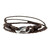 Sable Braided Leather Cord Bracelet from Thailand 'Braided Friendship in Sable'