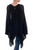 Black Bohemian Style One Size Fits Most Poncho from Peru 'Beautiful Shadow'