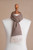 Men's Brown 100 Baby Alpaca Wool Scarf from Peru 'Lovely Chestnut'