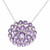 Amethyst Sterling Silver Pendant Necklace from India 'Lilac Burst'